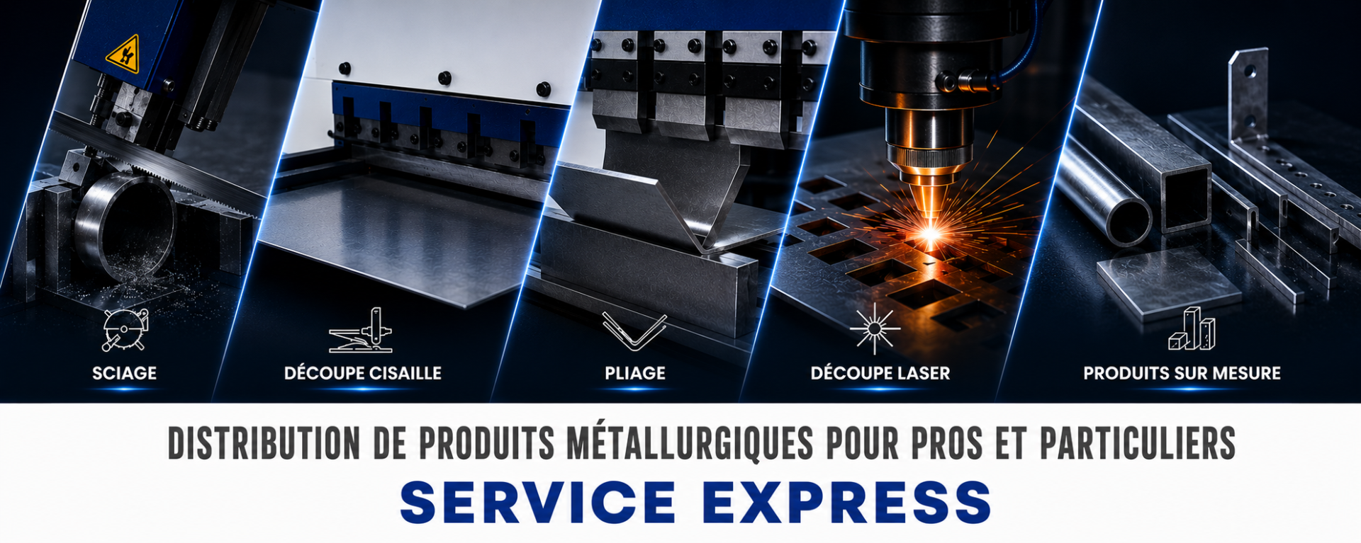 Clermont fers services distribution metaux auvergne pros et particuliers decoupe pliage sciage laser soudure